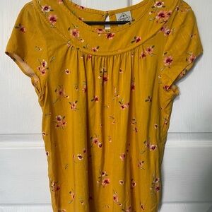 Floral Yellow Women's Top